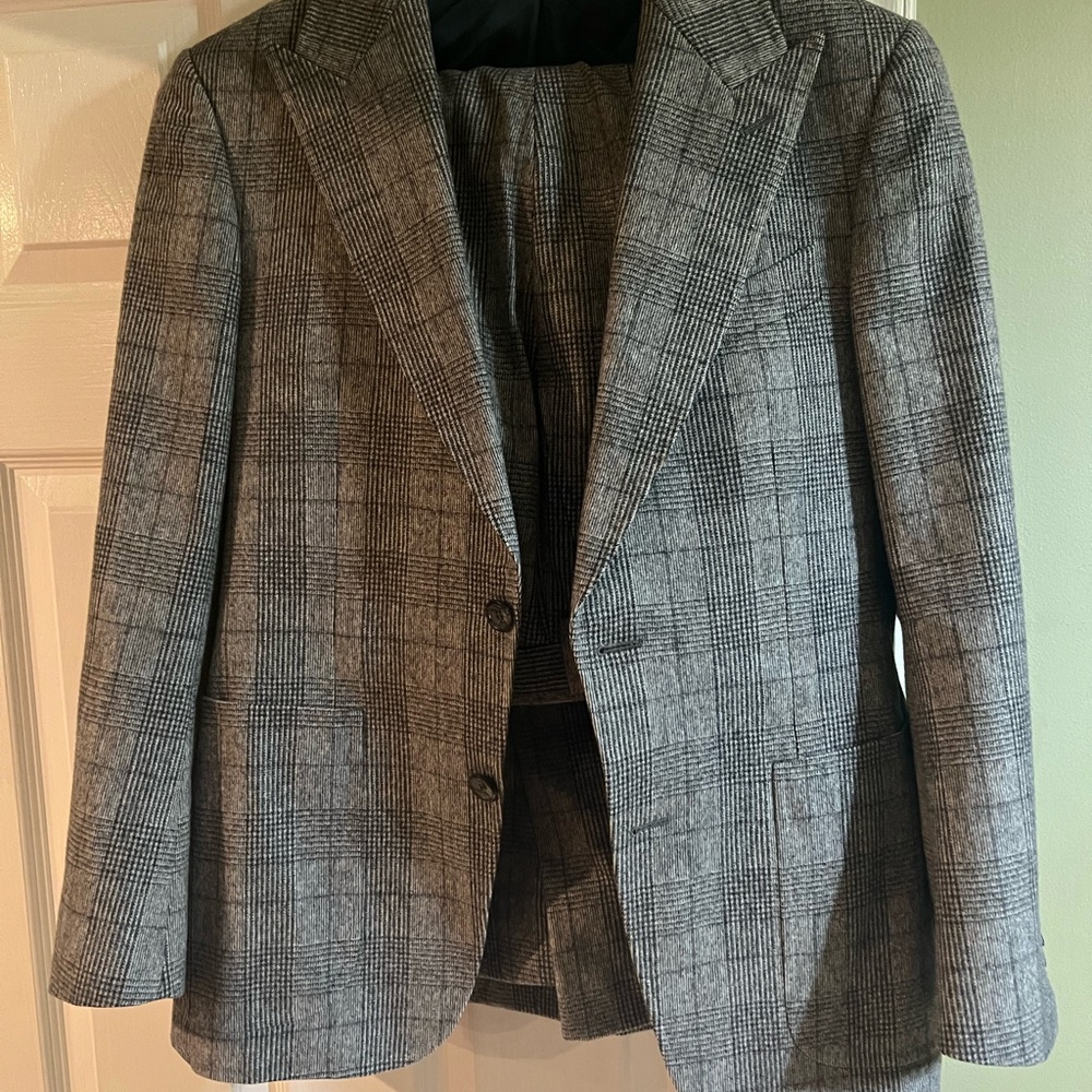 Suitsupply Gray Checkered Suit